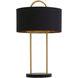 Kezna 26.75 inch 40.00 watt Black Marble / Matte Black Table Lamp Portable Light